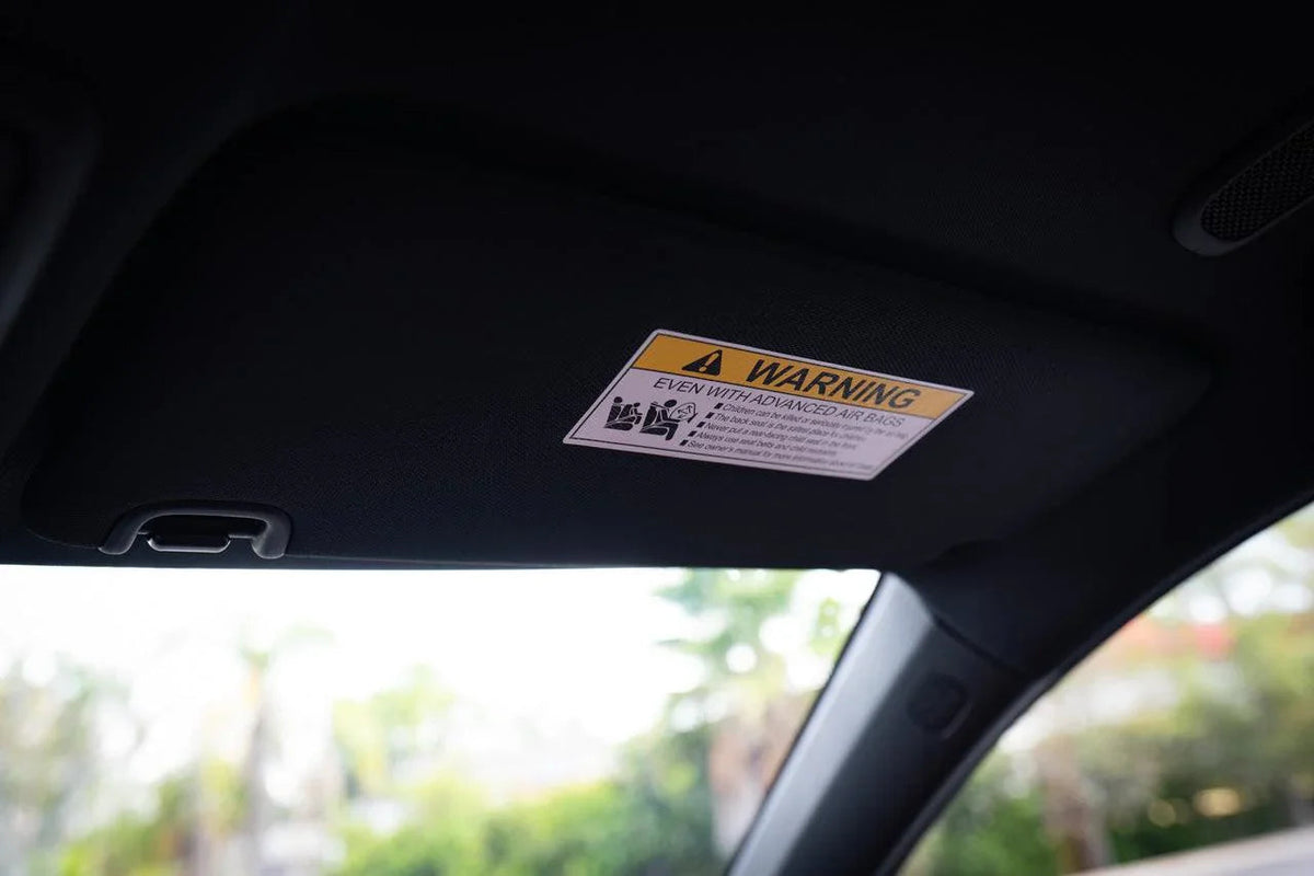 Sun Visor Air Bag Warning Overlays - 2023+ Integra