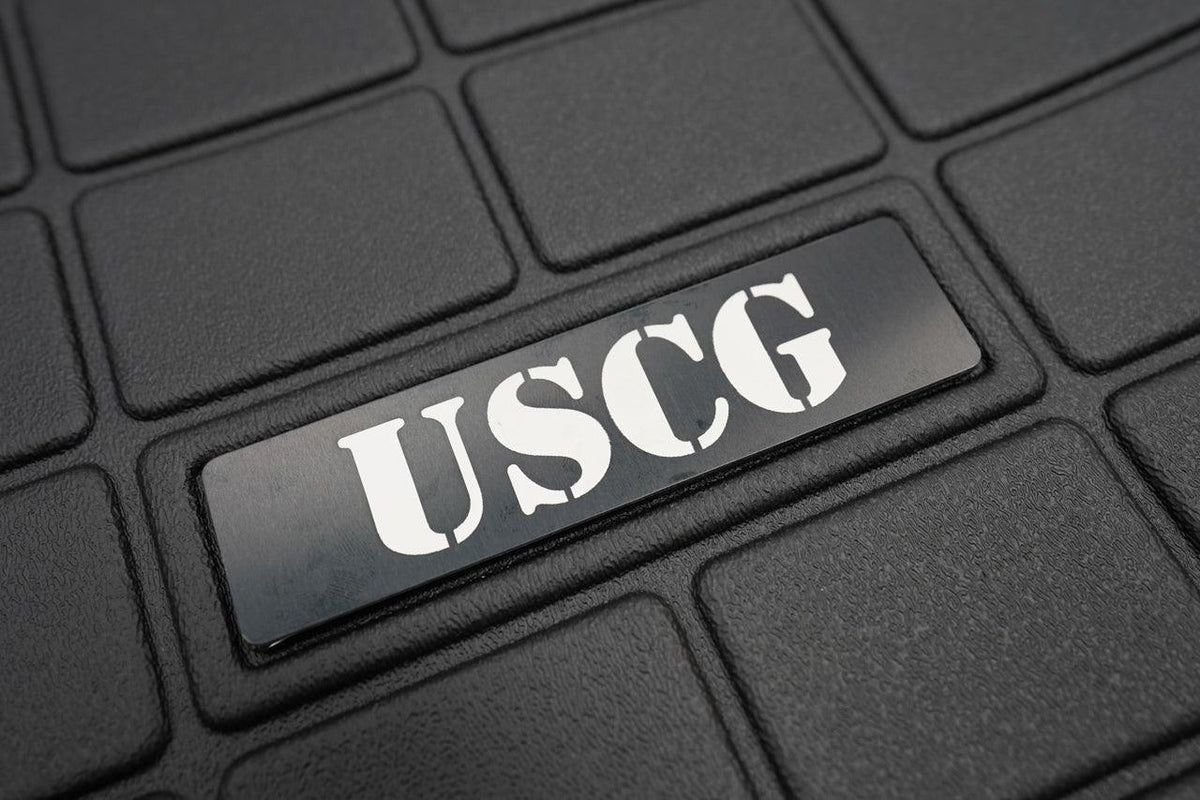 US Military Logo Emblem for Weathertech All Weather Floor Mats (Metal Etched) - Universal
