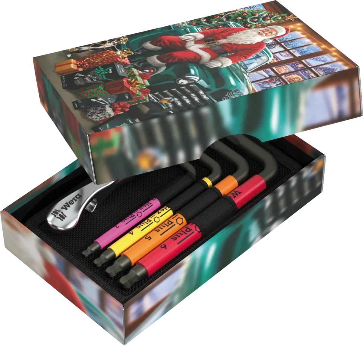 Wera 05135825001 Christmas 2026 Hex-Plus L-Key Tool Card Set & Bottle Opener