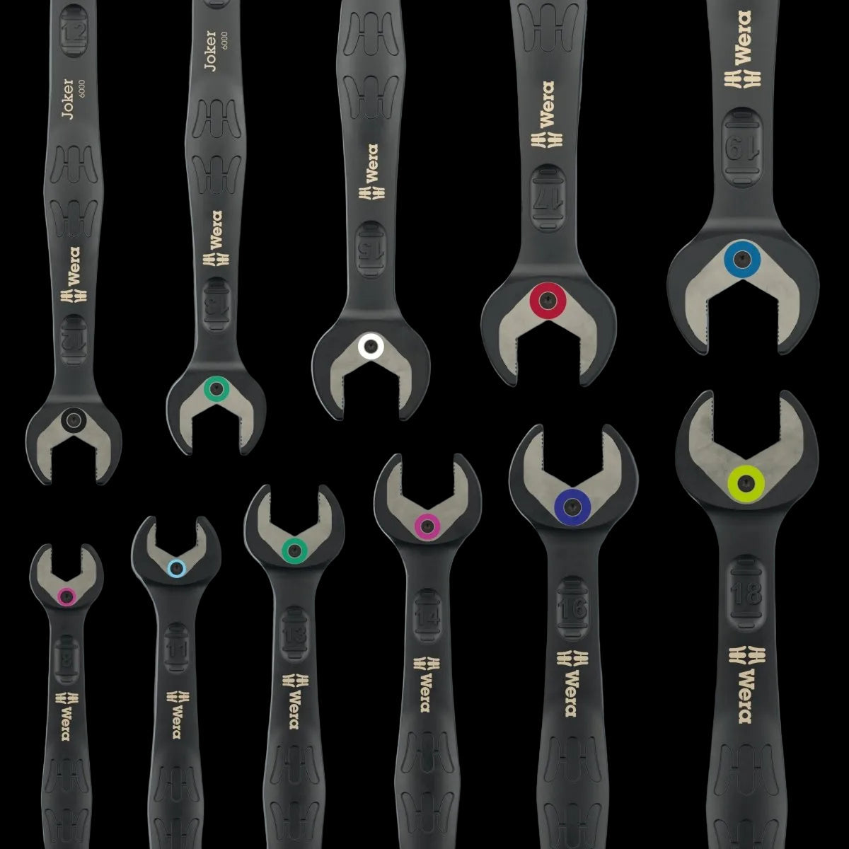 Wera 6000 Joker Black Edition 11 Set 1 Wrenches 11 Pieces Metric 05020017001