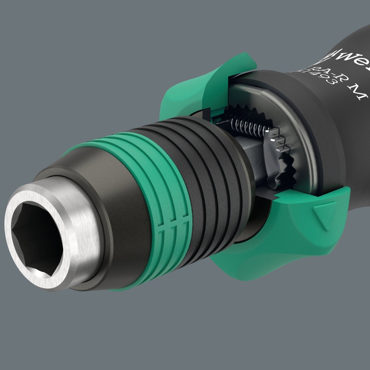 Wera 838 RA-R M Bitholding Ratcheting Screwdriver 1/4" 05051493001