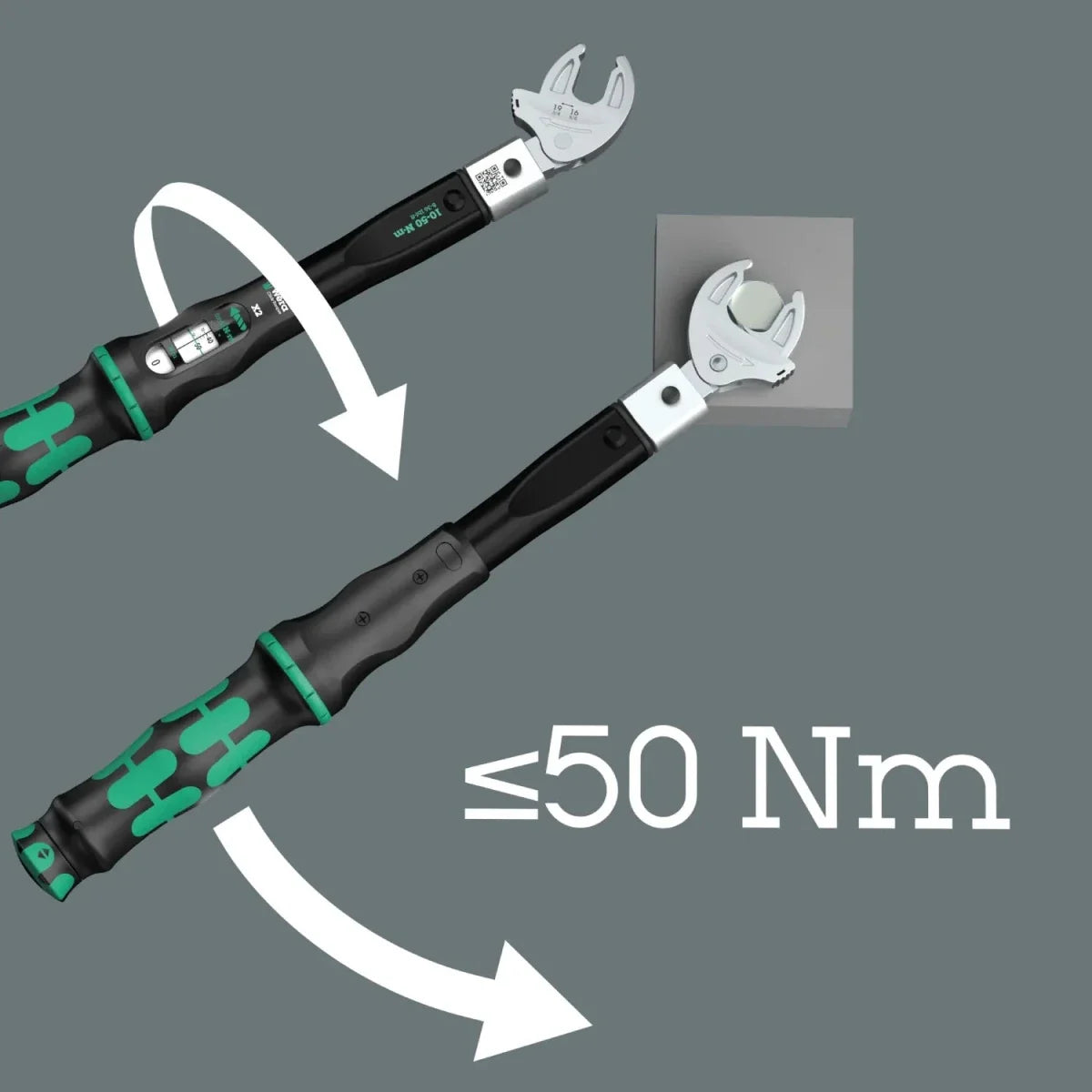 Wera 9558 Click-Torque X 2 Set for Pipe Fittings (10-50 Nm) – 05136062001
