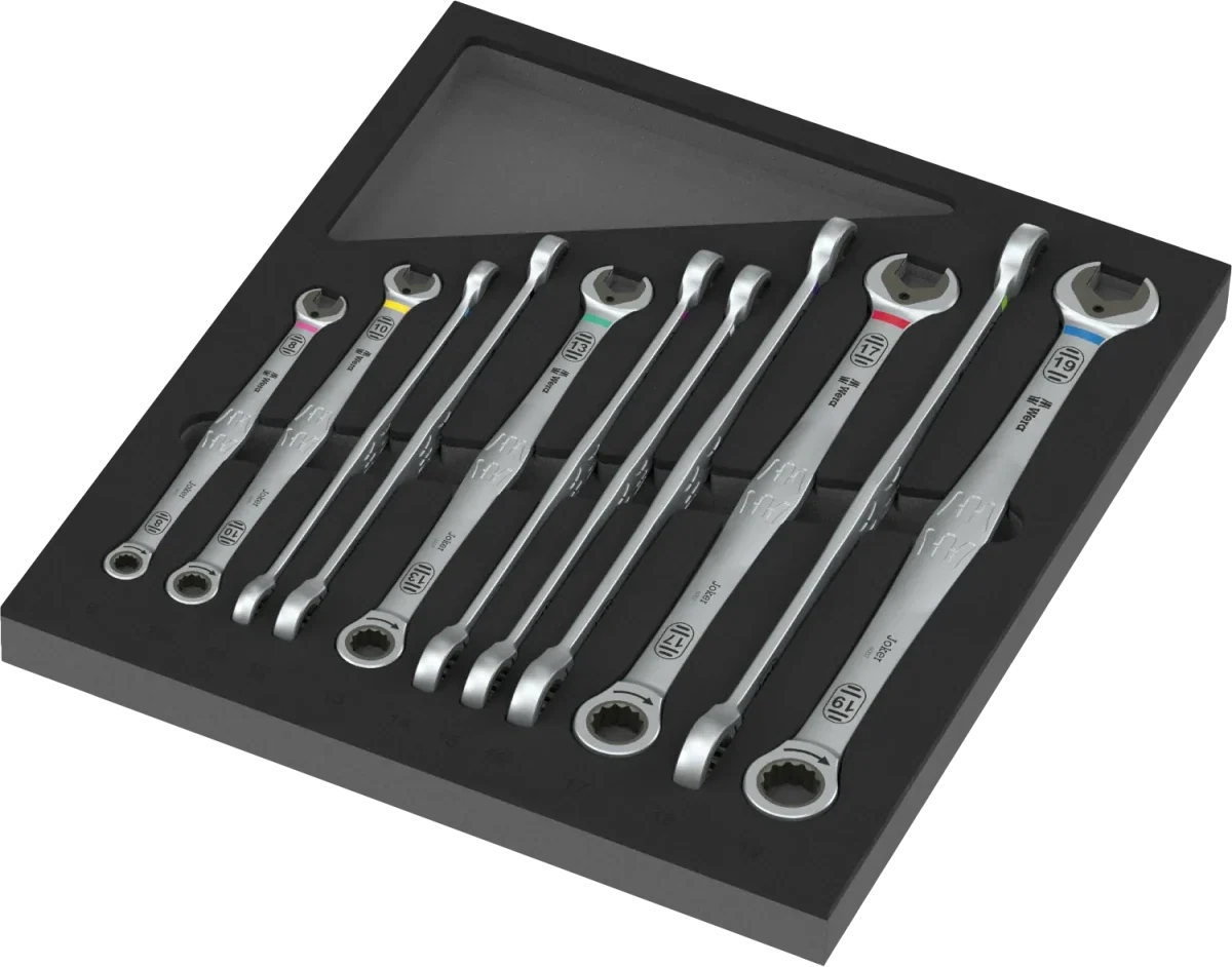 Wera 9735 Foam Insert 6007 Joker Set 1 Ratcheting Wrench Set (12 Pc)