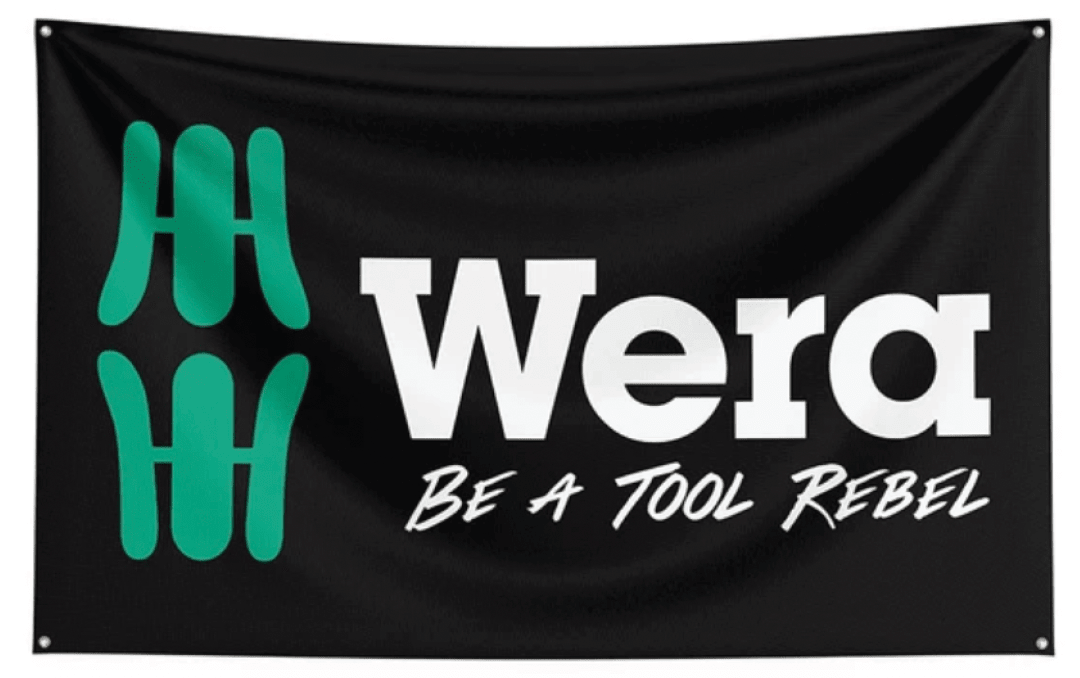 Wera Tool Rebel Flag 3' x 5' WERATRFLAG