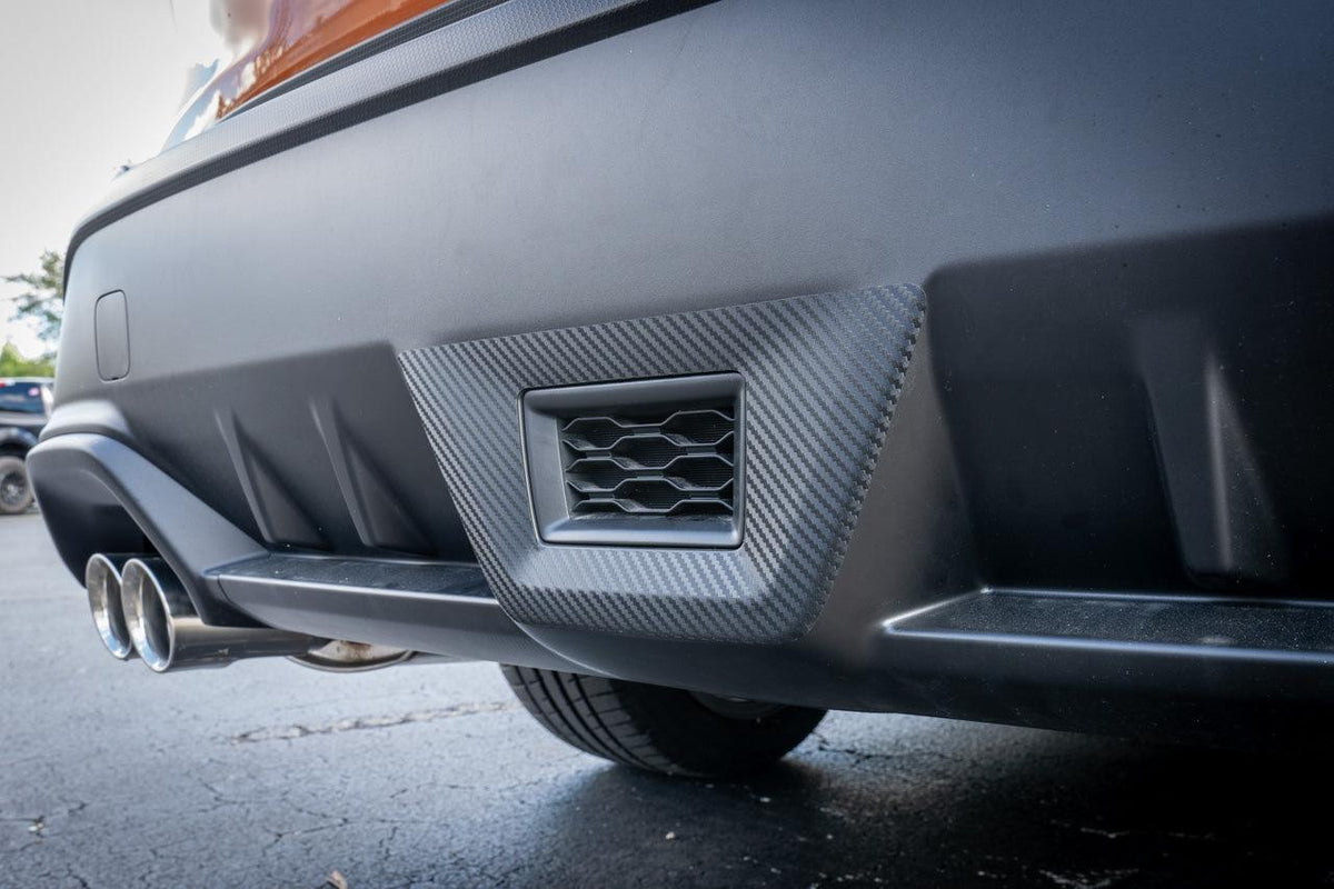 3D Carbon F1 Rear Fog Trim Overlay - 2022+ Subaru WRX