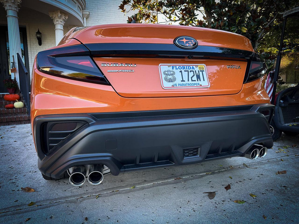 3D Carbon F1 Rear Fog Trim Overlay - 2022+ Subaru WRX