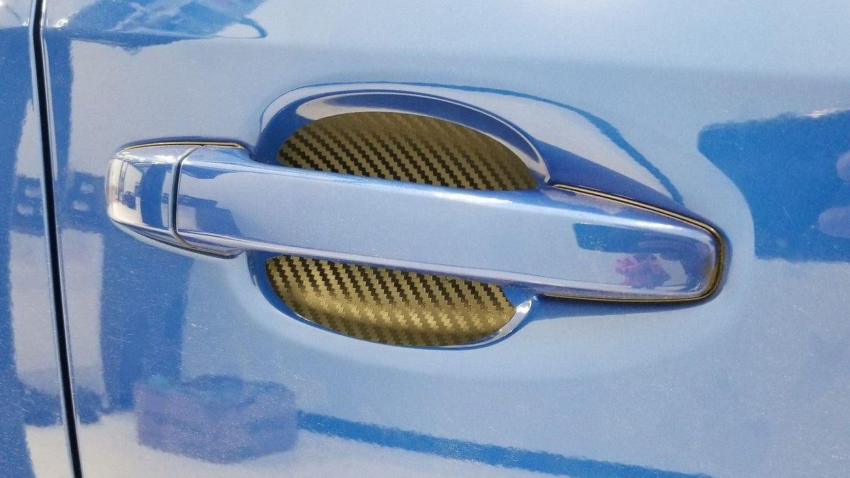 3D Carbon Fiber Vinyl Door Cup Protectors - 2015-2020 Subaru WRX / STI