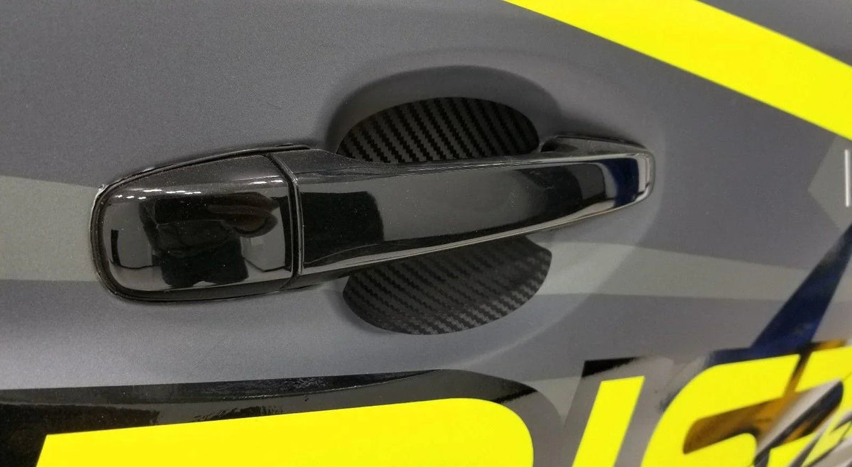 3D Carbon Fiber Vinyl Door Cup Protectors - 2015-2020 Subaru WRX / STI