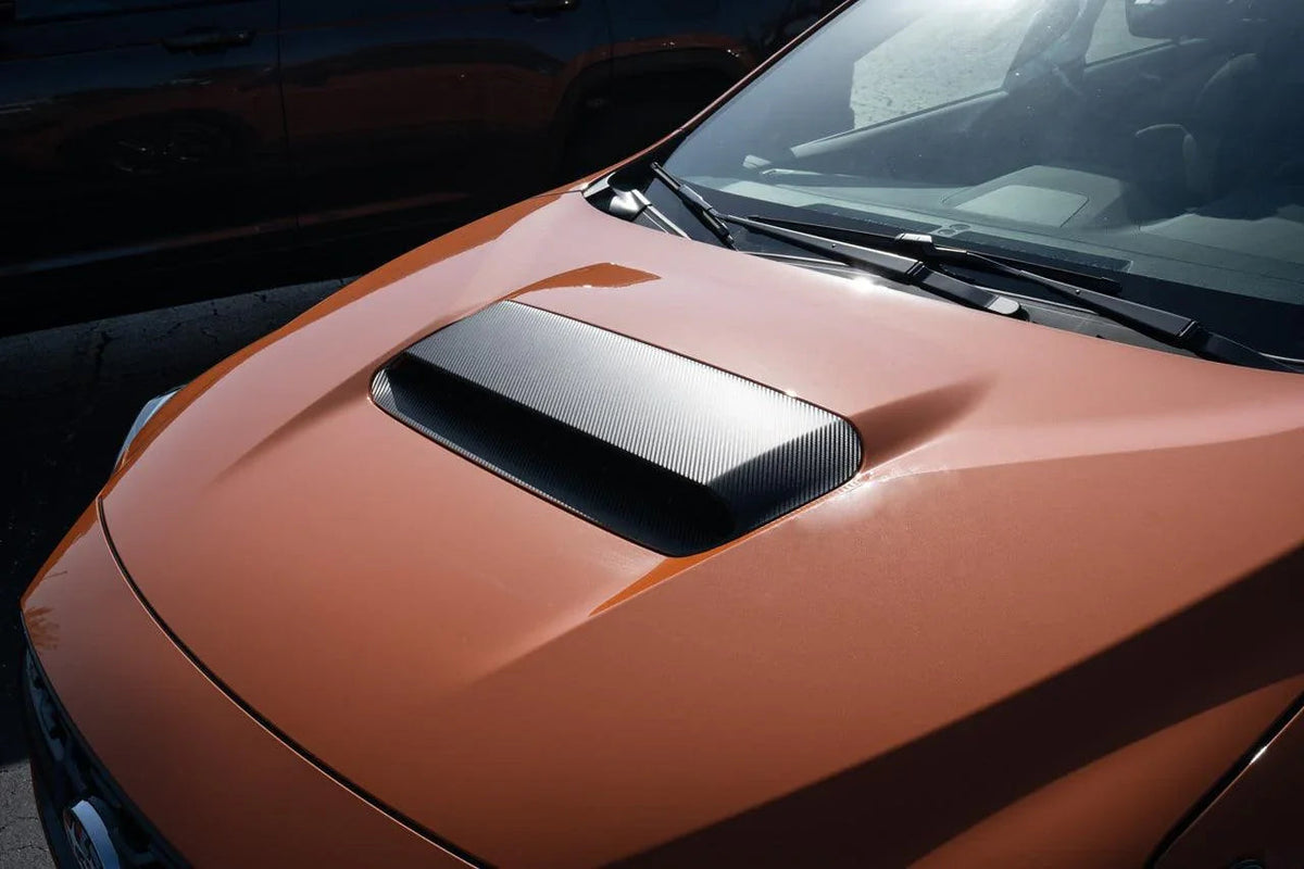 3D Carbon Hood Scoop Overlay - 2022+ Subaru WRX