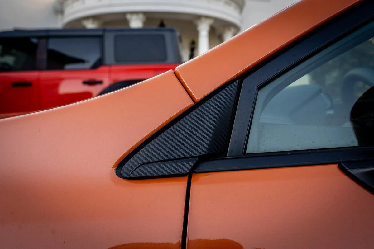 3D Carbon Quarter Window Trim Overlay - 2022+ Subaru WRX