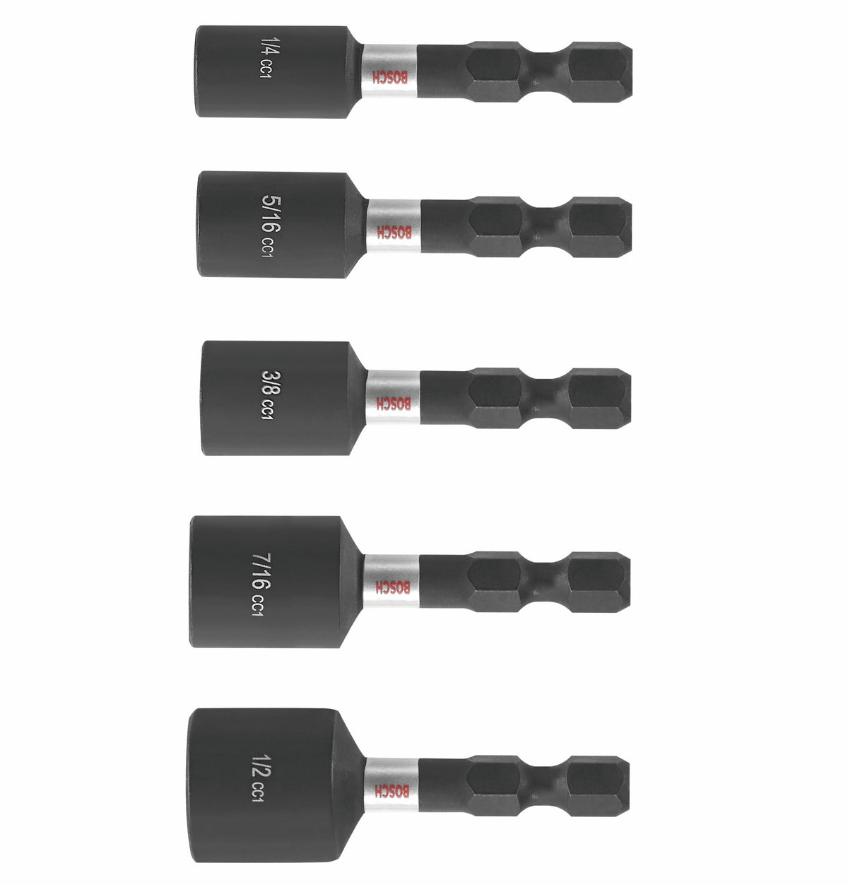 BOSCH ITDNSV105 5 pc. Driven 1-7/8 In. Impact Nutsetter Set