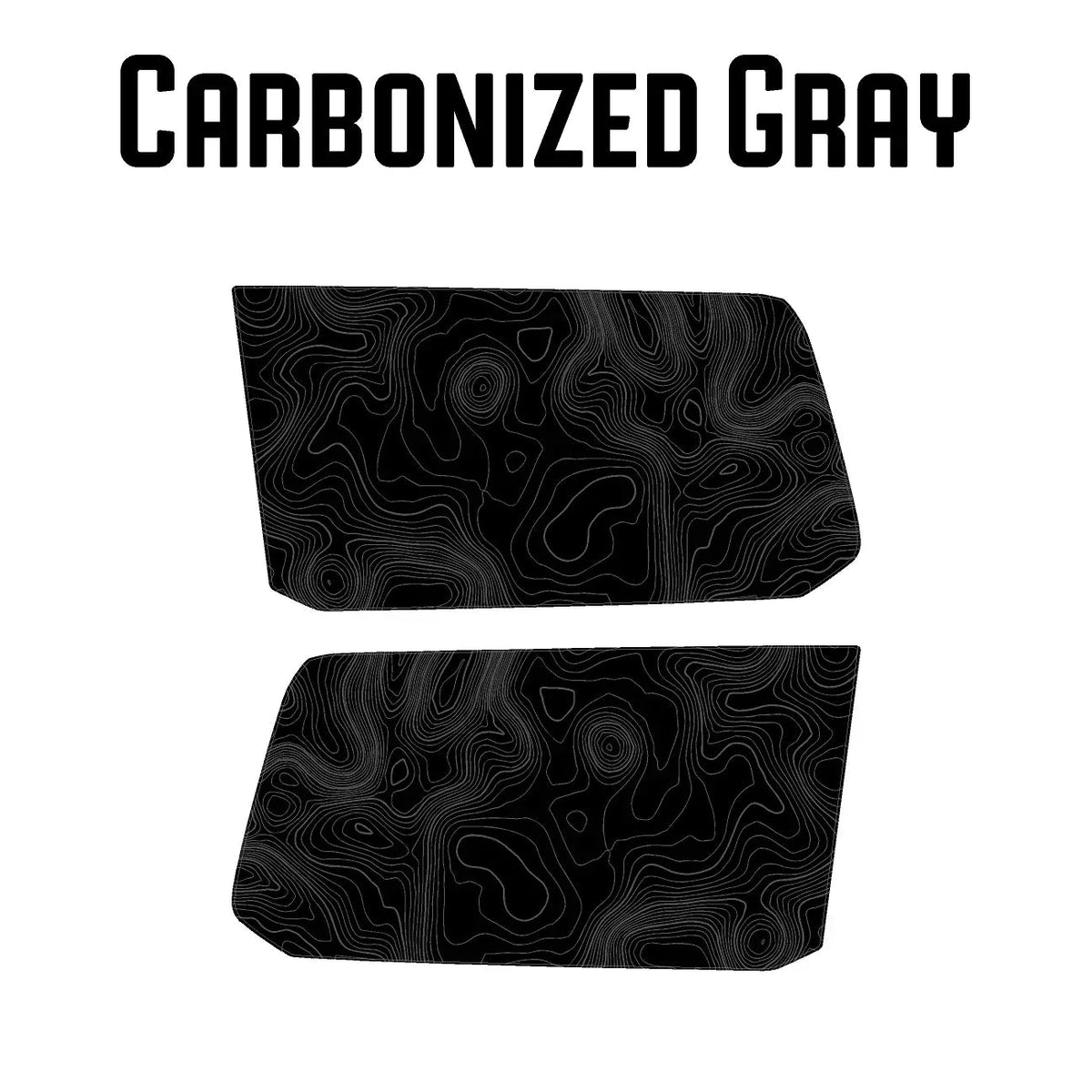 Topographic Rear Window Map Overlays (Solid) - 2024+ Land Cruiser