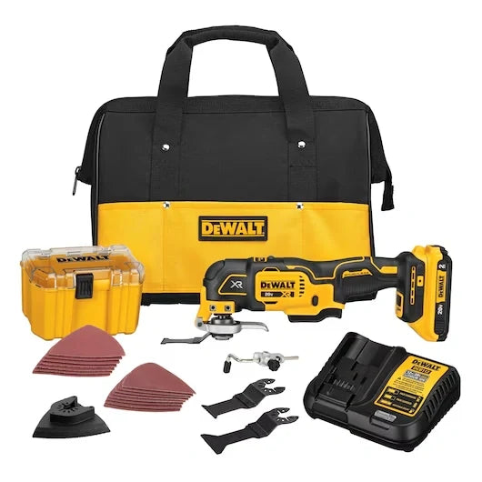 DEWALT DCS356D1 20V MAX* XR® Brushless Cordless 3-Speed Oscillating Multi-Tool Kit (2.0 Ah Battery)