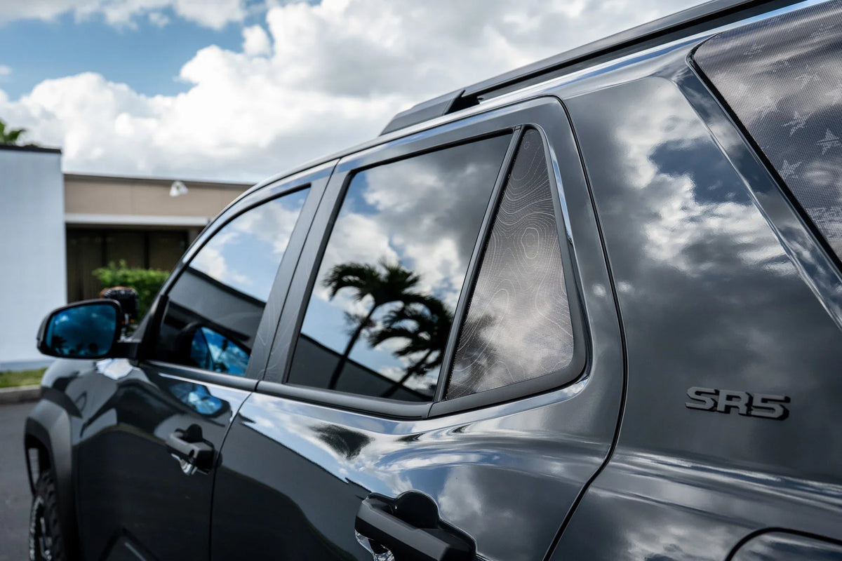 Topographic Rear Vent Window Overlay (Perforated) - 2025+ 4Runner