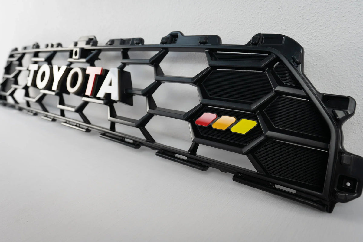 TOYOTA Front Grille Acrylic Emblem Overlays - 2025+ 4Runner TRD Pro / Trailhunter