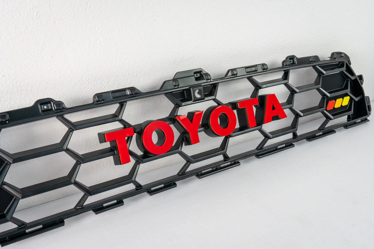 TOYOTA Front Grille Acrylic Emblem Overlays - 2025+ 4Runner TRD Pro / Trailhunter