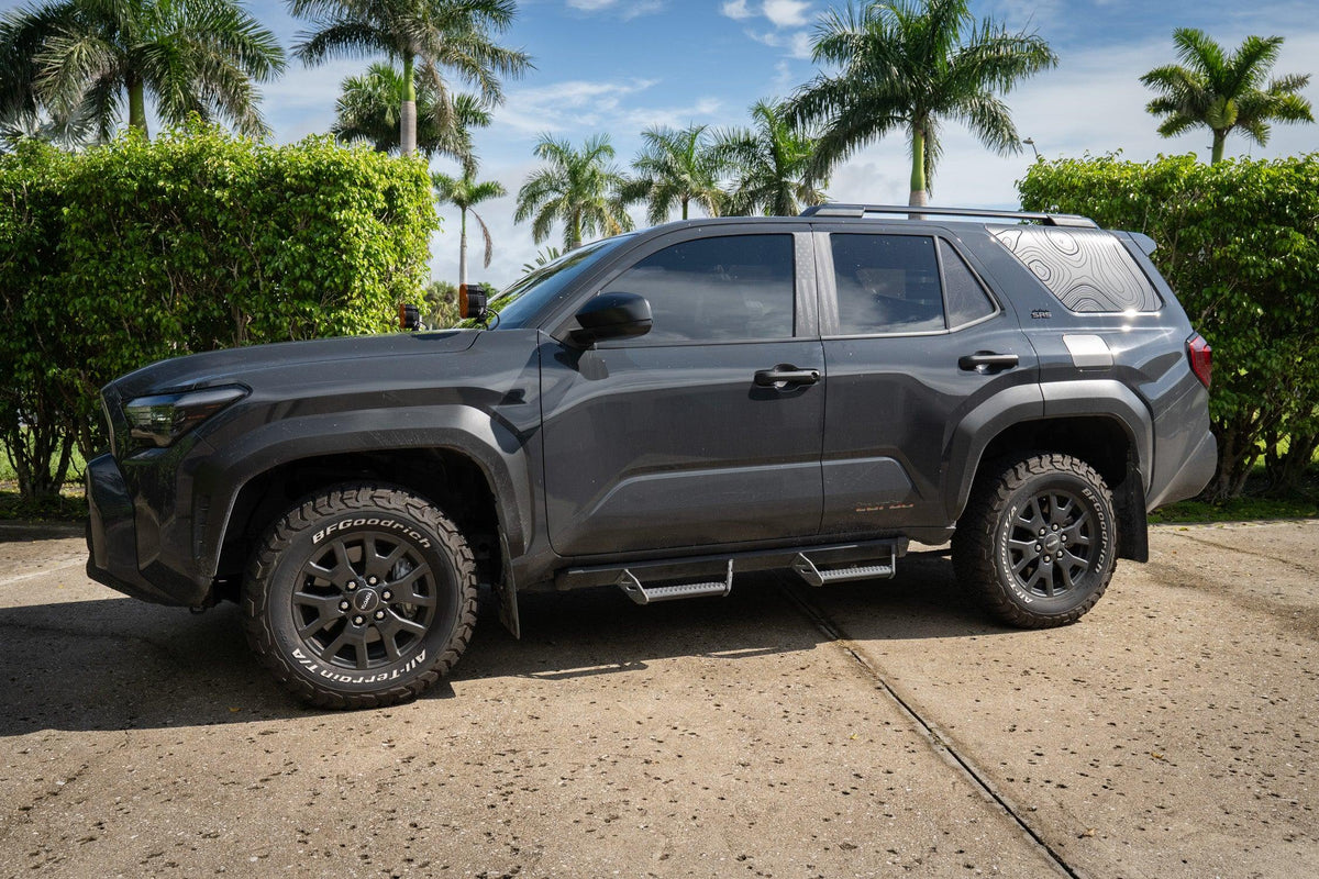 American Flag B Pillar Overlays - 2024+ Tacoma Double Cab / 2025+ 4Runner
