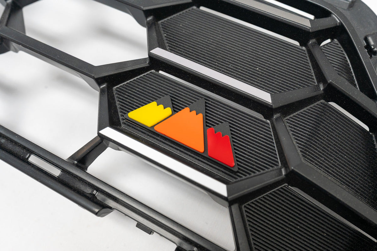 StickerFab Tri Color TRD Style Grille Emblem Version 2- 2024+ Tacoma / 2025+ 4Runner