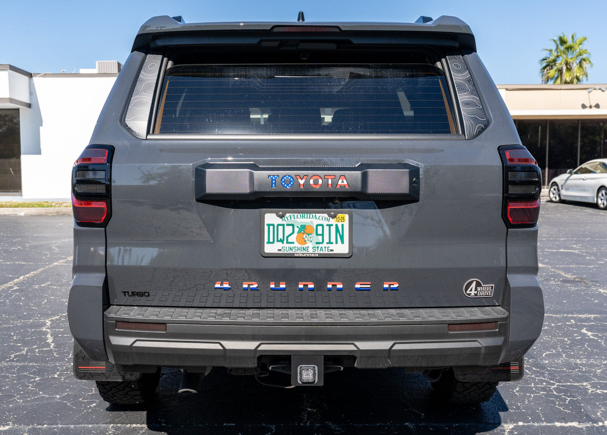 Topographic Sliding Rear Window Trim Overlays - 2025+ 4Runner