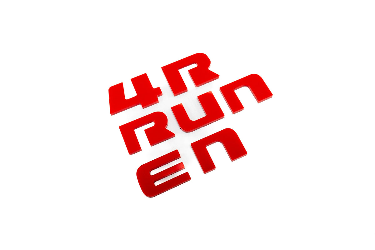 "4RUNNER" Dash Letters with Template - 2025+ 4Runner