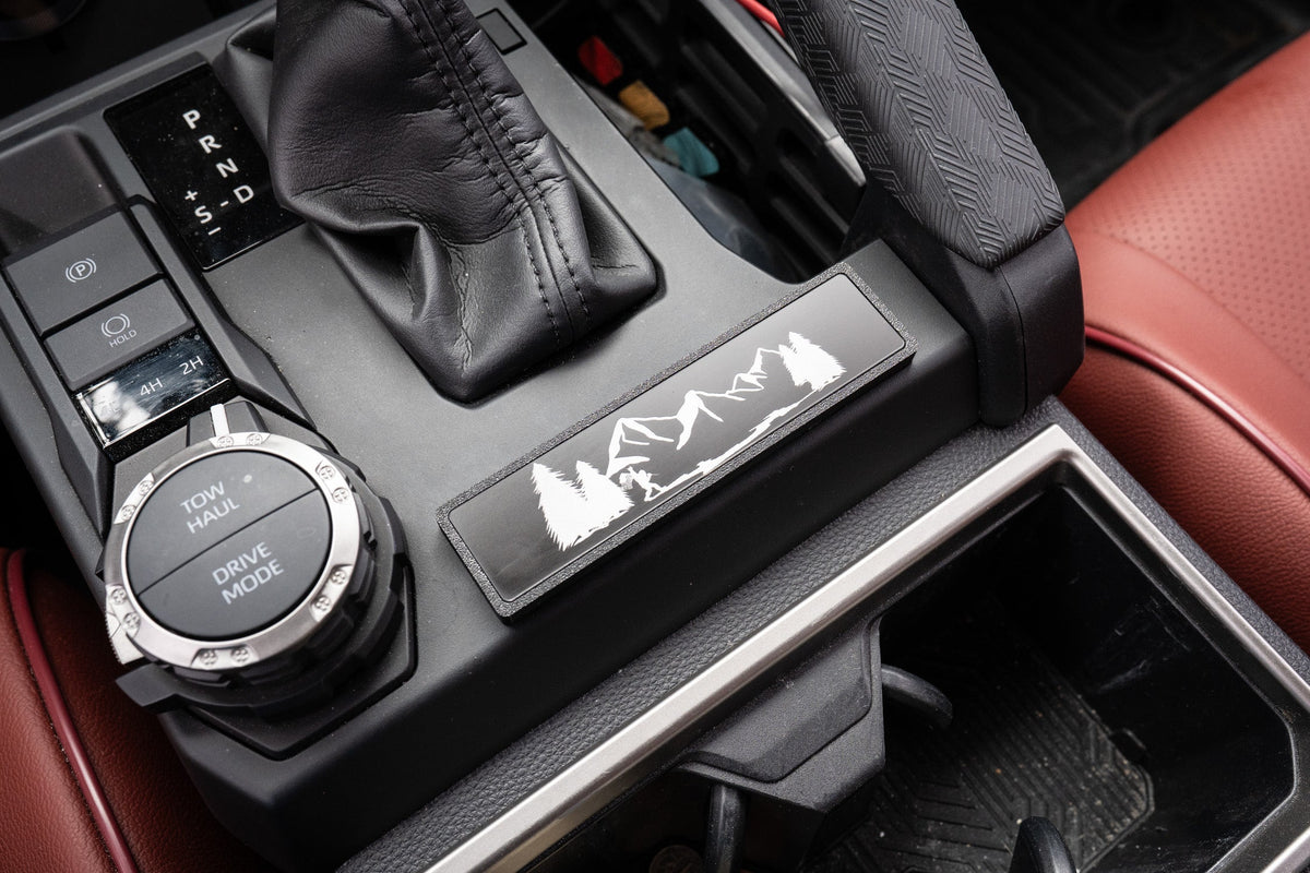 Shifter Trim Blank / Poverty Button Cover Plate - 2024+ Tacoma / 2025+ 4Runner