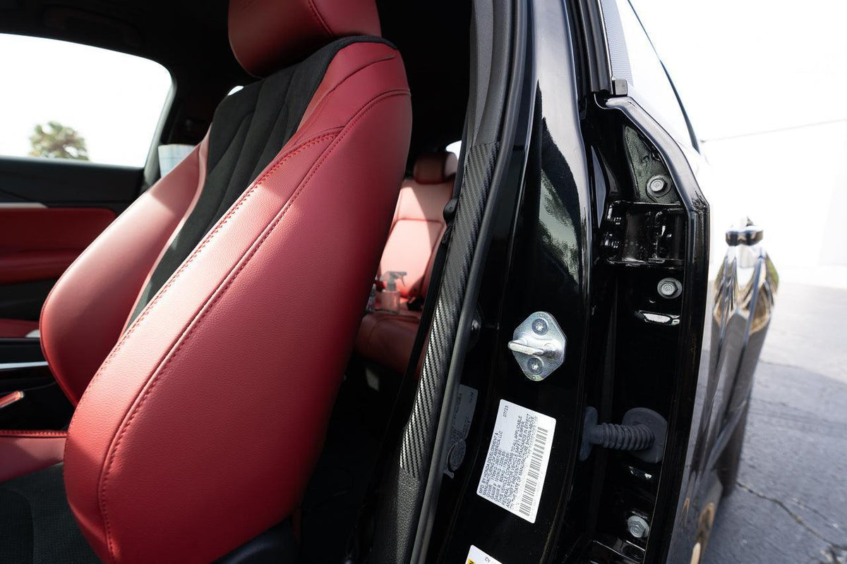 3D Carbon Fiber Seatbelt Trim Protector - 2023+ Integra / 2022+ Civic