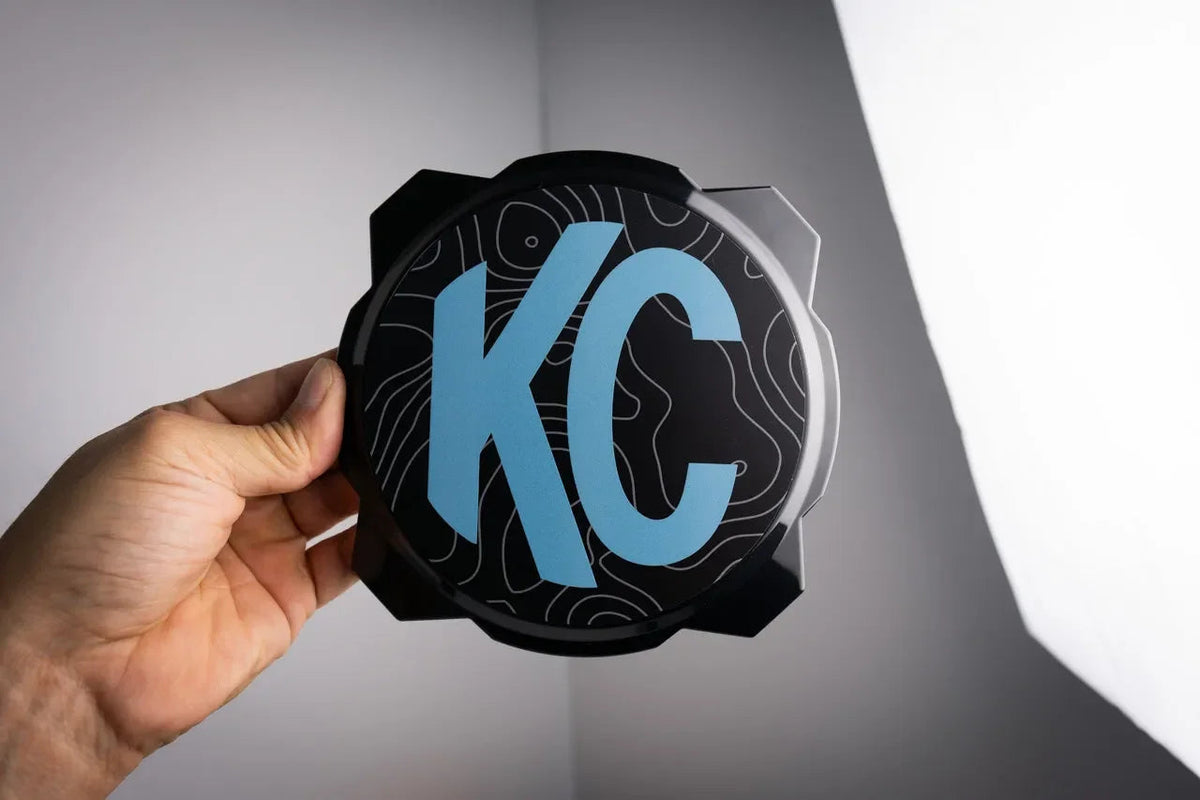 KC HiLITES Pro6 / Titan Gravity Light Cover Topo Overlays (Pair) - Universal