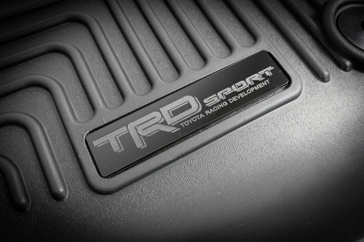 "TRD Sport" Husky Floor Mat Logo (Etched Acrylic) - Universal