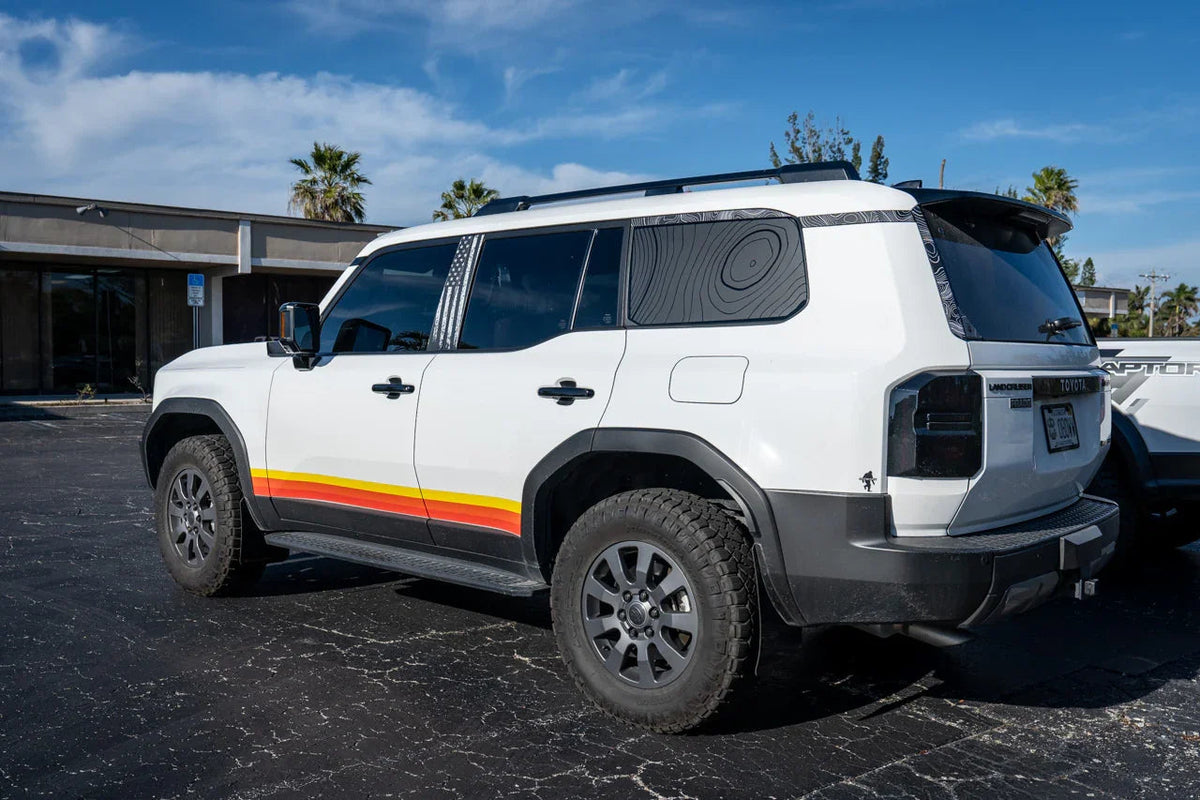 Topographic Rear Window Overlay V2 - 2024+ Land Cruiser