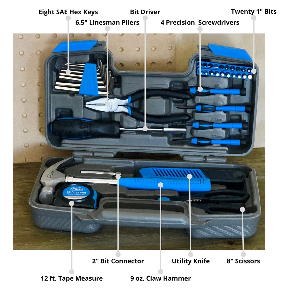 39 Piece General Tool Kit - DT9706BL