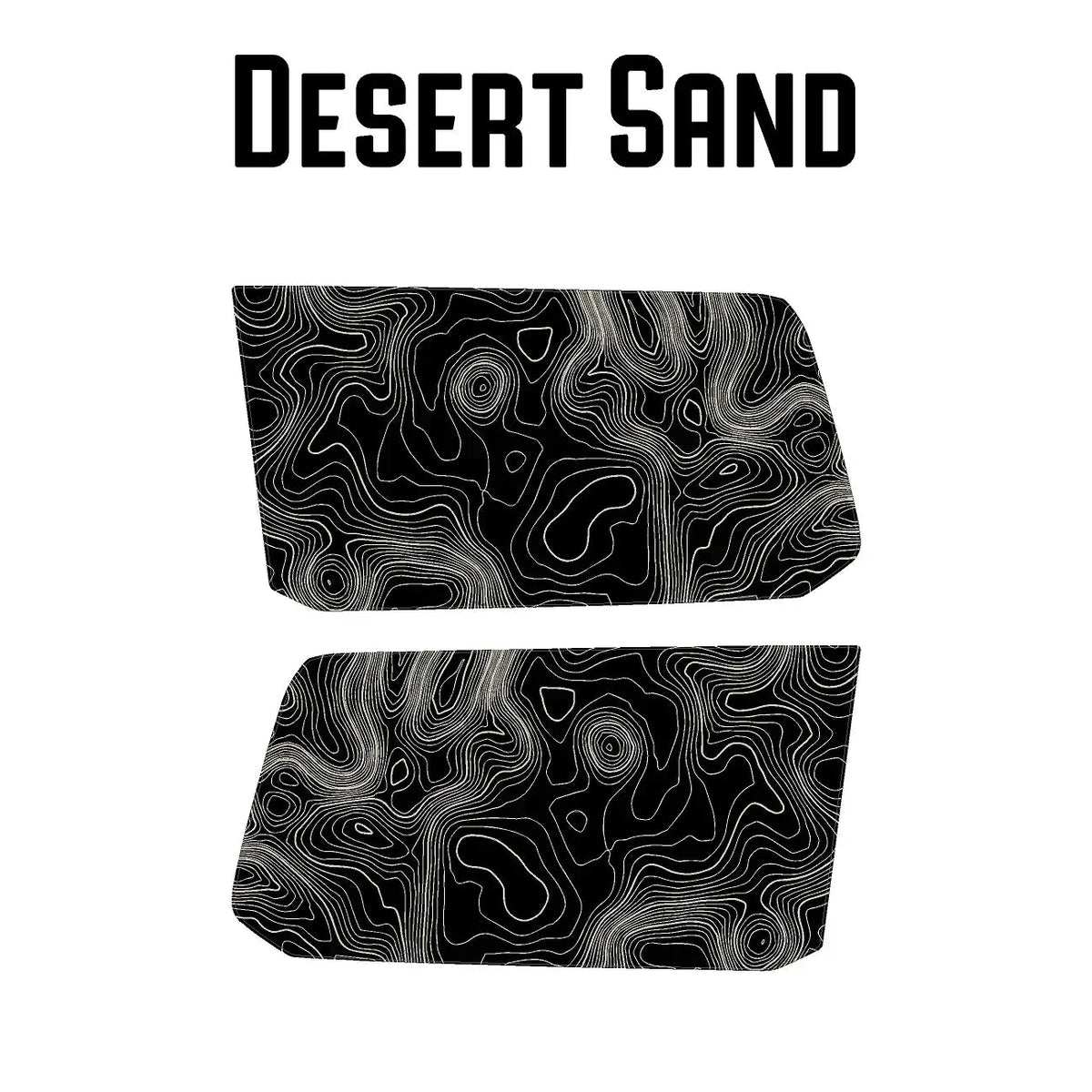 Topographic Rear Window Map Overlays (Solid) - 2024+ Land Cruiser