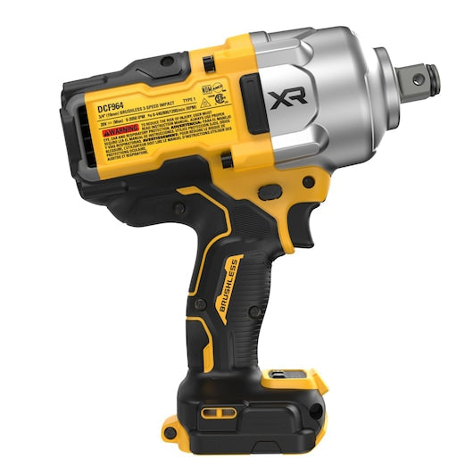 DEWALT DCF964B 20V MAX* XR® Brushless Cordless 3/4 In. High Torque Impact Wrench with Hog Ring Anvil (Tool Only)