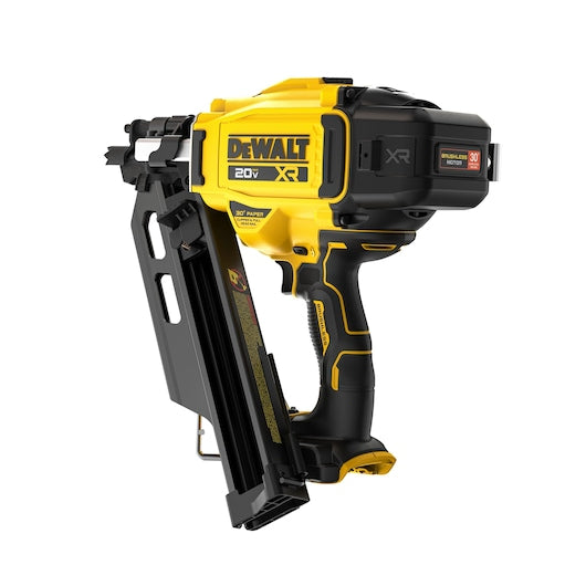 DEWALT DCN930B 20V MAX* Brushless Cordless 30° Paper Tape Framing Nailer (Bare Tool)