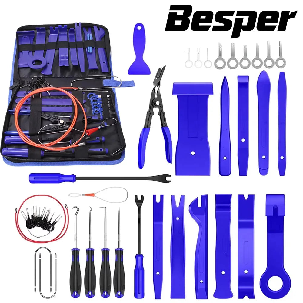 43pcs Hand Tool Set Pry Disassembly Tool Interior Door Clip Panel Trim ...