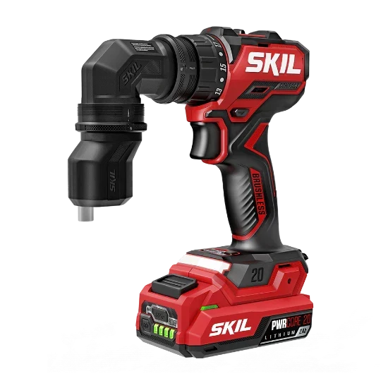 SKIL QD6293B-10 20V Installation Drill Kit with 4 Attachments, 20V 2.0Ah USB-C Battery and 45W PD Charger