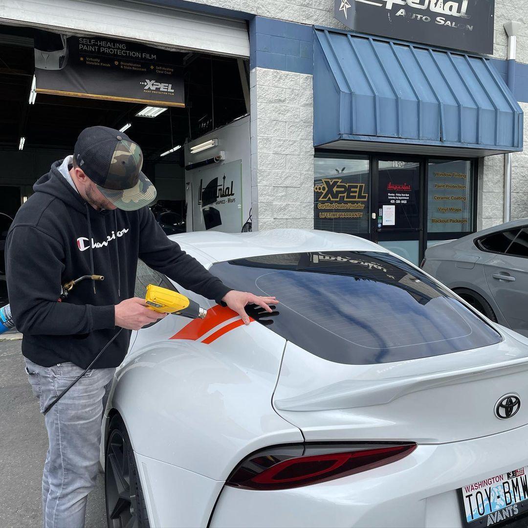 A91 Style Supra Rear Decklid Stripes - 2020+ Supra