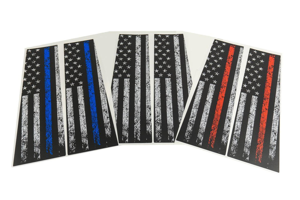 American Flag B Pillar Overlays - 2024+ Ranger