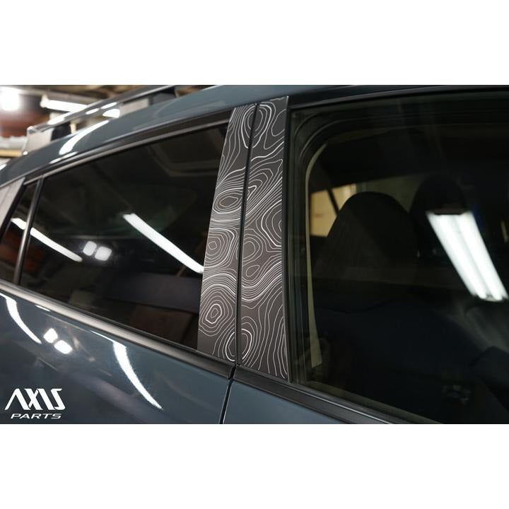 Topographic Map Pillar Overlays - 2024+ Crosstrek