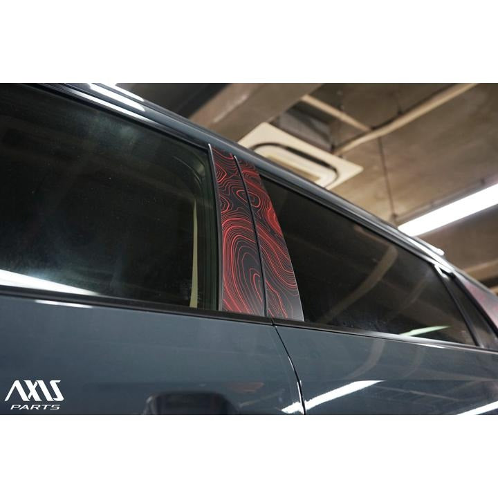 Topographic Map Pillar Overlays - 2024+ Crosstrek