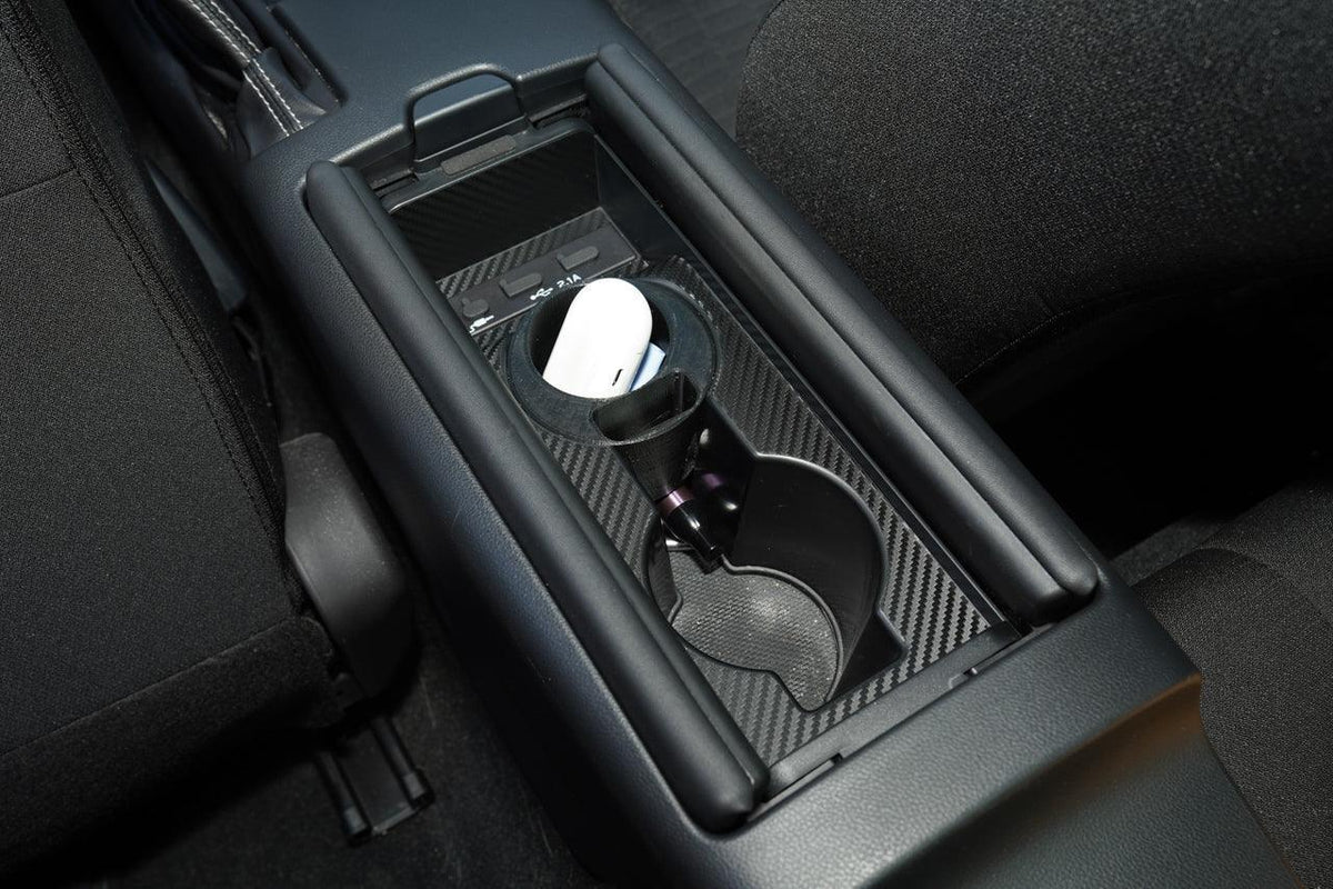 Center Cupholder 3D Carbon Overlays - 2022+ BRZ / GR86 MT Only