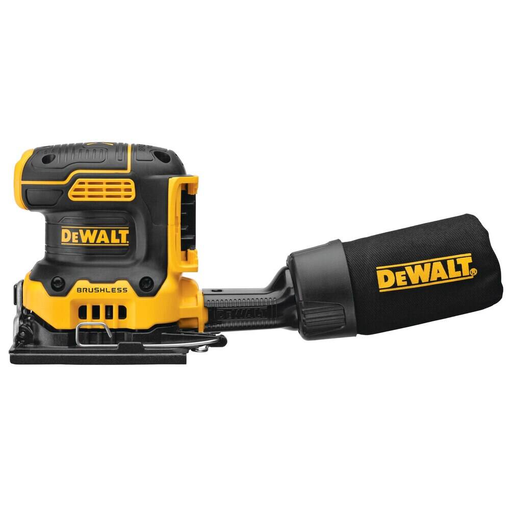 DEWALT DCW200B 20V MAX* XR Palm Sander, Sheet, Variable Speed, 1/4-Inch, Tool Only