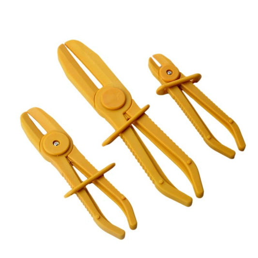 3Pcs Auto Oil Line Clamp Tool Set Plastic Fuel Hose Cutting Pliers Oil Pipe Sealing Pliers Automotive Repair Hand Tools
