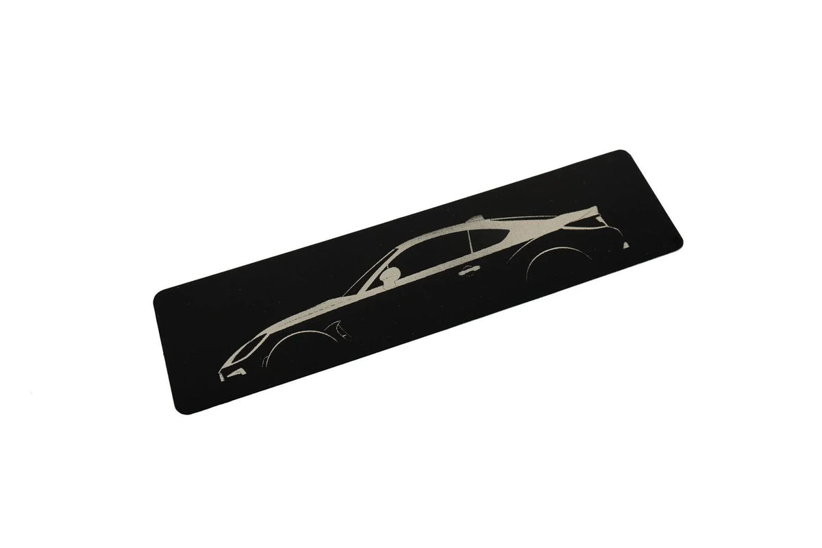 GR86 / BRZ Outline Weathertech Floor Mat Logo Insert (Metal Etched) - 2022+ BRZ / GR86