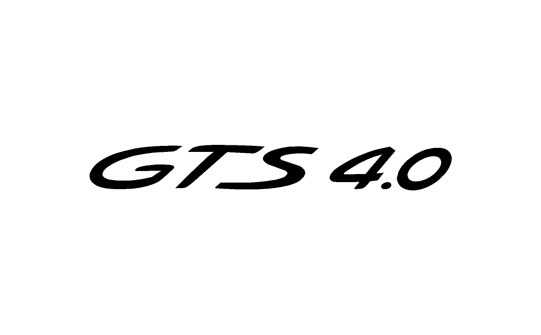 "GTS" Door Vinyl Logo Emblems for Porsche Vehicles (Boxter, Cayman, 911, Macan, Cayenne, Panamera)