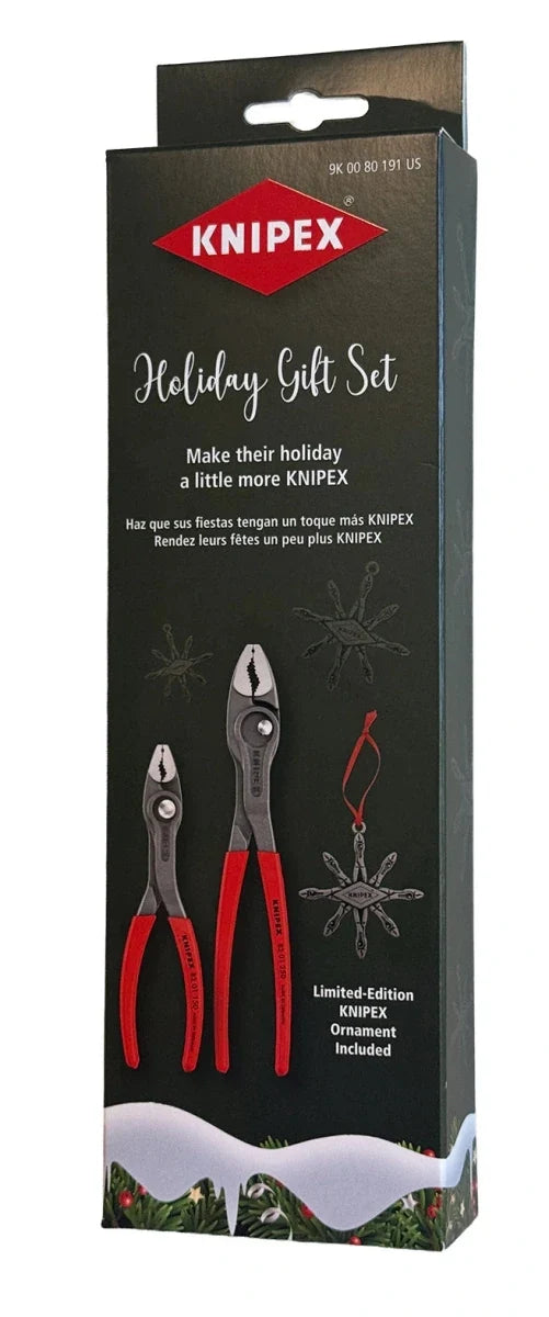 KNIPEX 2026 Holiday Gift Set – 6" & 10" TwinGrip Pliers with Limited-Edition Ornament