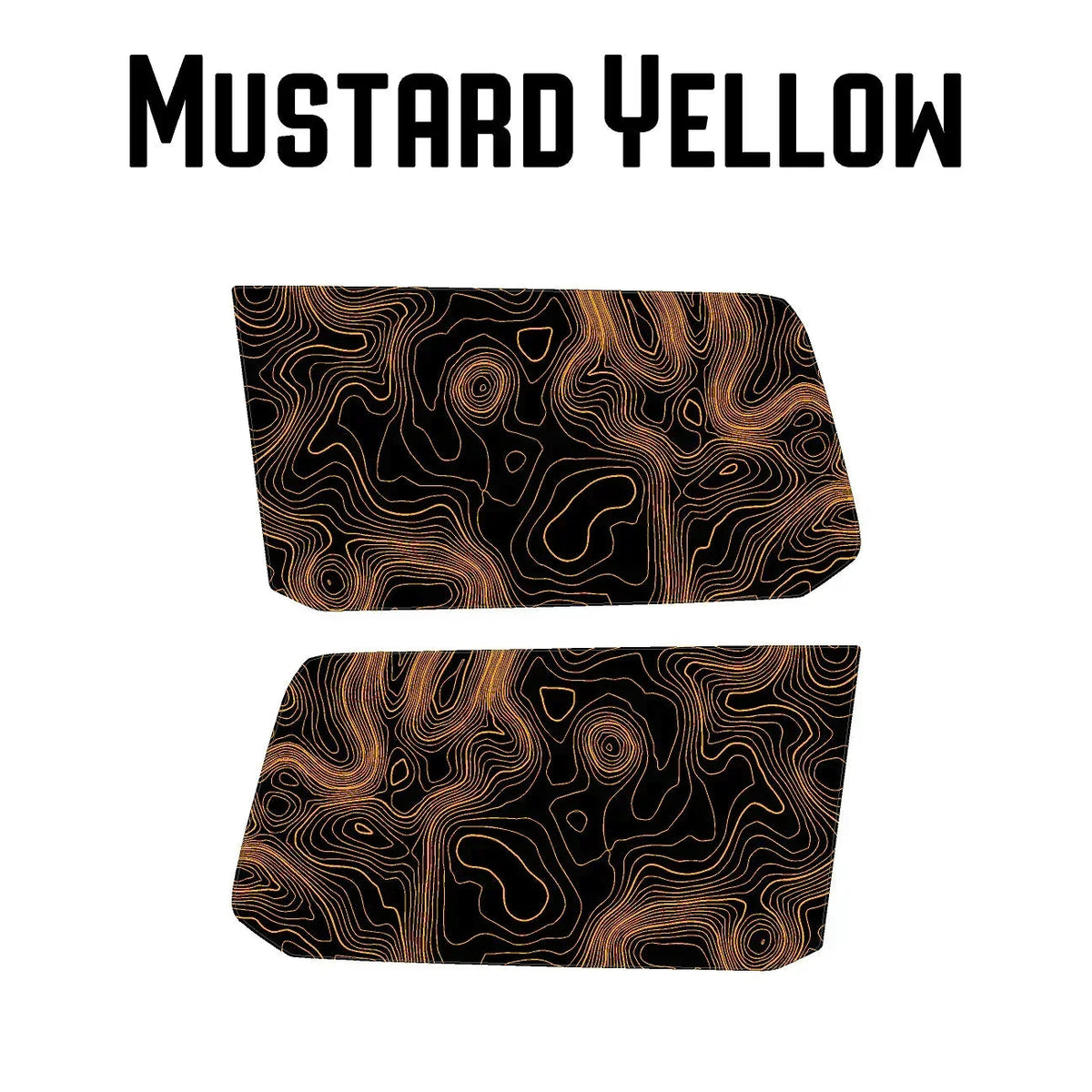 Topographic Rear Window Map Overlays (Solid) - 2024+ Land Cruiser