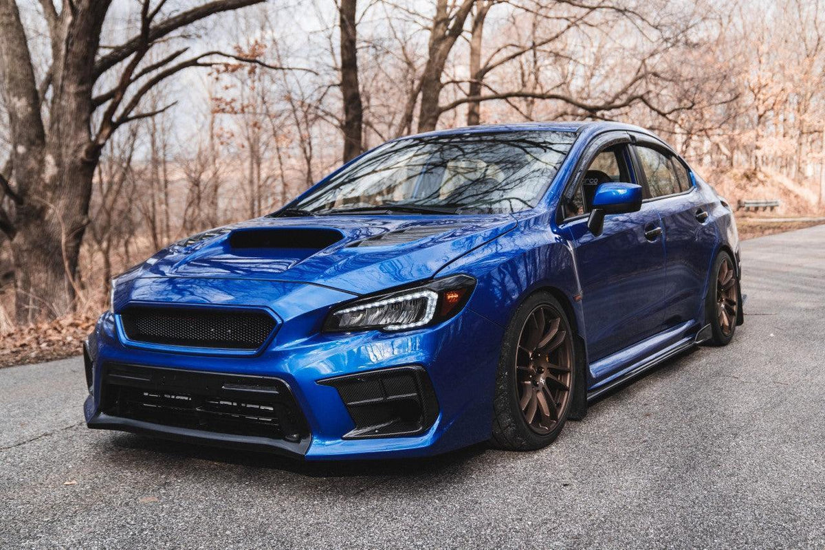 OLM Hikari Headlight Smoked / Black Out Overlays - 2015-2020 WRX / STI