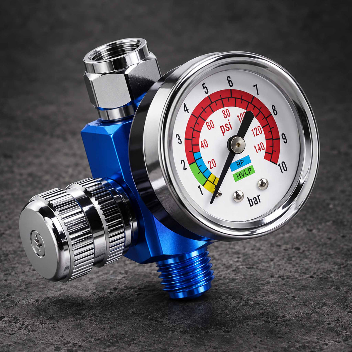 Professional Analog Air Compressor Regulator - 150 PSI High Flow Control with 89 SCFM (AR-01)