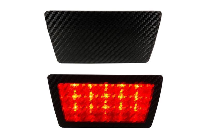 Special Edition Dark Smoke Carbon Fiber F1 / Rear Fog Light Overlay  - 2015-2026 Subaru WRX / STI