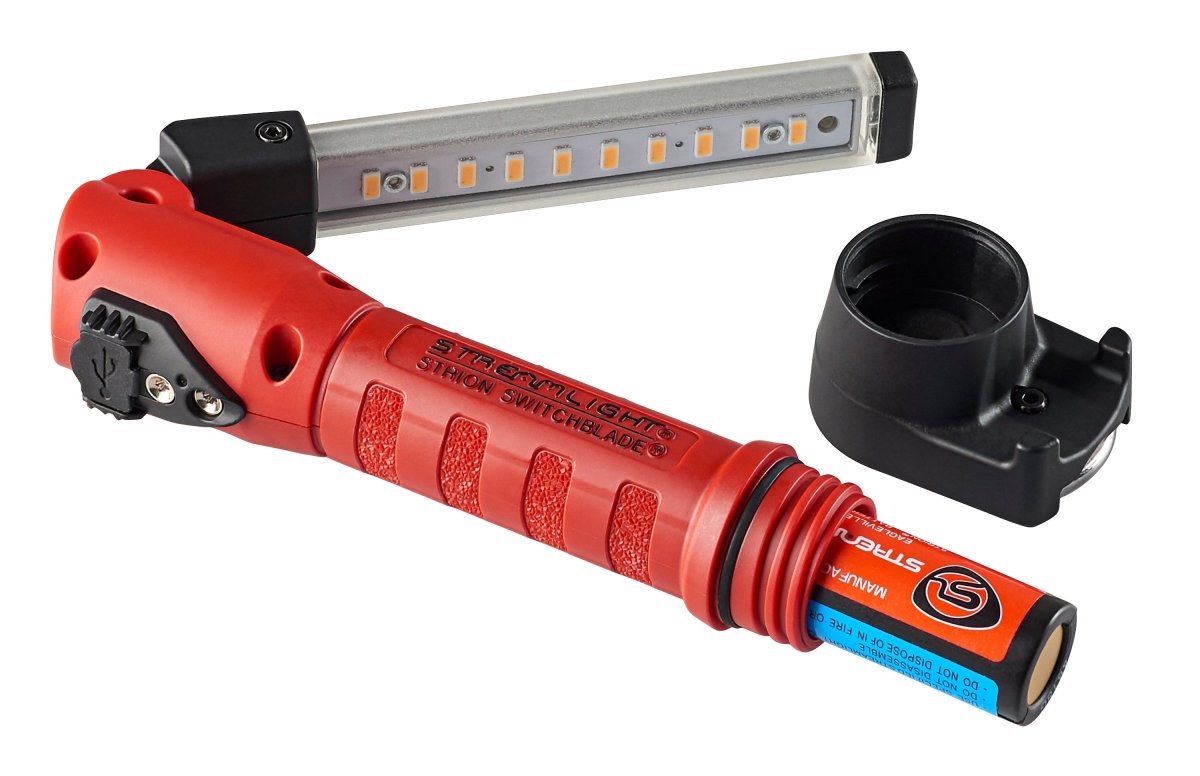 Streamlight Strion Switchblade® LED USB Rechargeable Bar Flashlight Red 74850